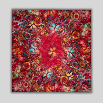 Natūralaus šilko skarelė LINA