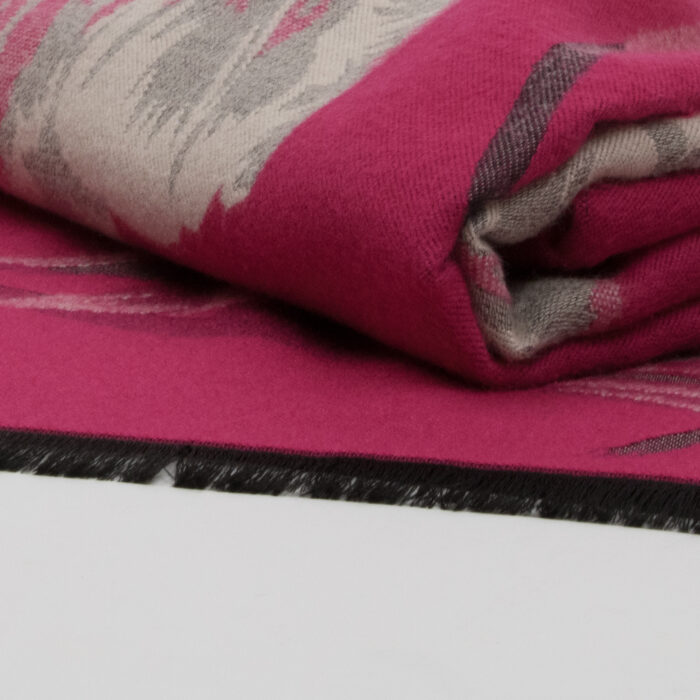 Dvipusis šalikas IDANIA fuksia - Image 3