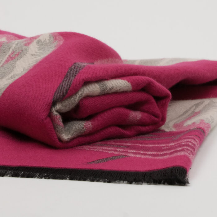 Dvipusis šalikas IDANIA fuksia - Image 2