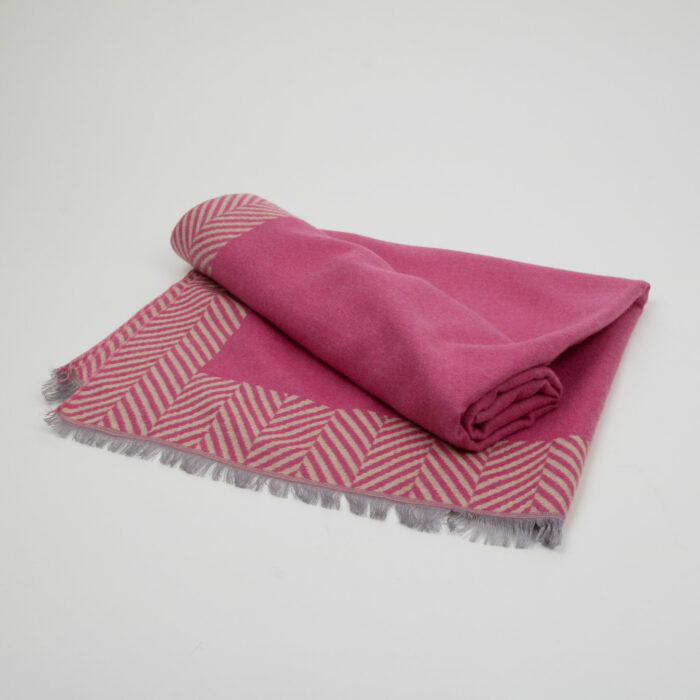Dvipusis šalikas ELDA fuksia - Image 1