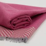 Dvipusis šalikas ELDA fuksia - Image 2