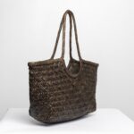 Pintas odinis krepšys AFRODITE samaninis žalias - Image 10