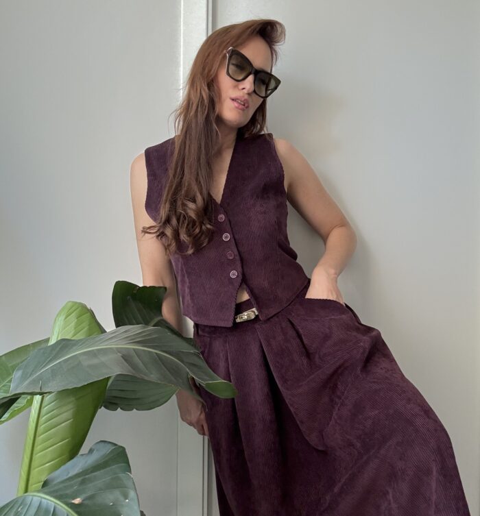 Velvetinis sijonas #TO52123VE - Image 1