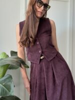 Velvetinis sijonas #TO52123VE - Image 3