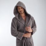 Vyriškas chalatas su gobtuvu #1335