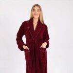 Moteriškas chalatas be gobtuvo #6895