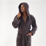 Vyriškas chalatas su gobtuvu #7230