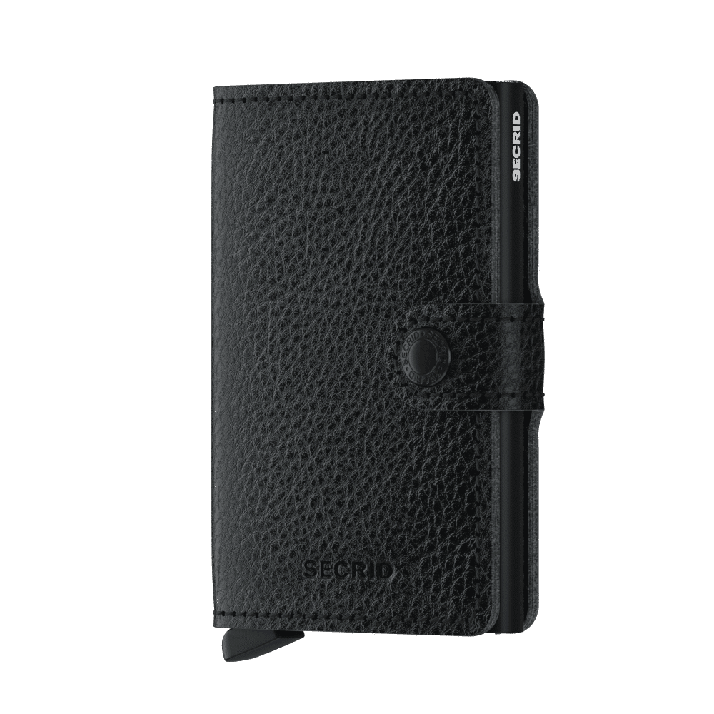Secrid_Miniwallet_Veg_Black-Black_Front-1.png Veg Black - Black SECRID miniwallet piniginė - Image 1