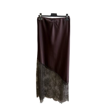 Satininis sijonas su neriniais #IZ7250