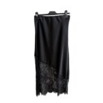 Satininis sijonas su neriniais #IZ7250 - Image 2