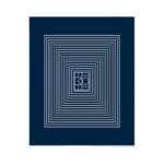 Viskozės dvipusės skaros su mėlynais motyvais - Image 6