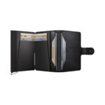 Emboss Lines - Premium Black+ SECRID miniwallet piniginė - Image 5
