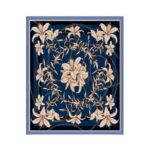 Viskozės dvipusės skaros su mėlynais motyvais - Image 4