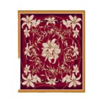 Viskozės dvipusės skaros su burgundiškais motyvais - Image 3