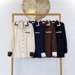 Matinės viskozės dvispalviai marškiniai #CLE01-S1409