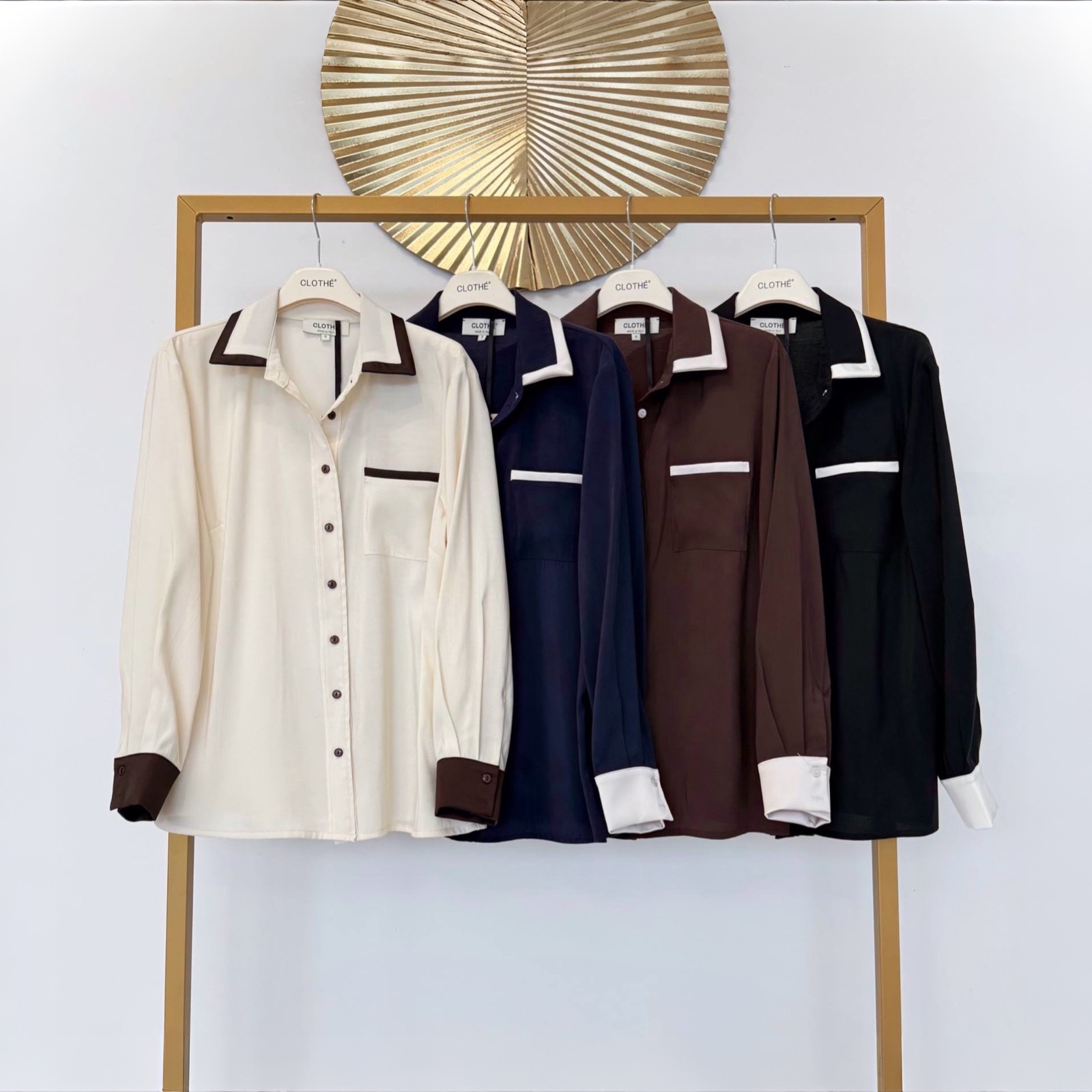 IMG_2618 Matinės viskozės dvispalviai marškiniai #CLE01-S1409 - Image 1