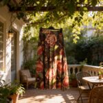 Tencelio gėlėtas sijonas #5372 - Image 2