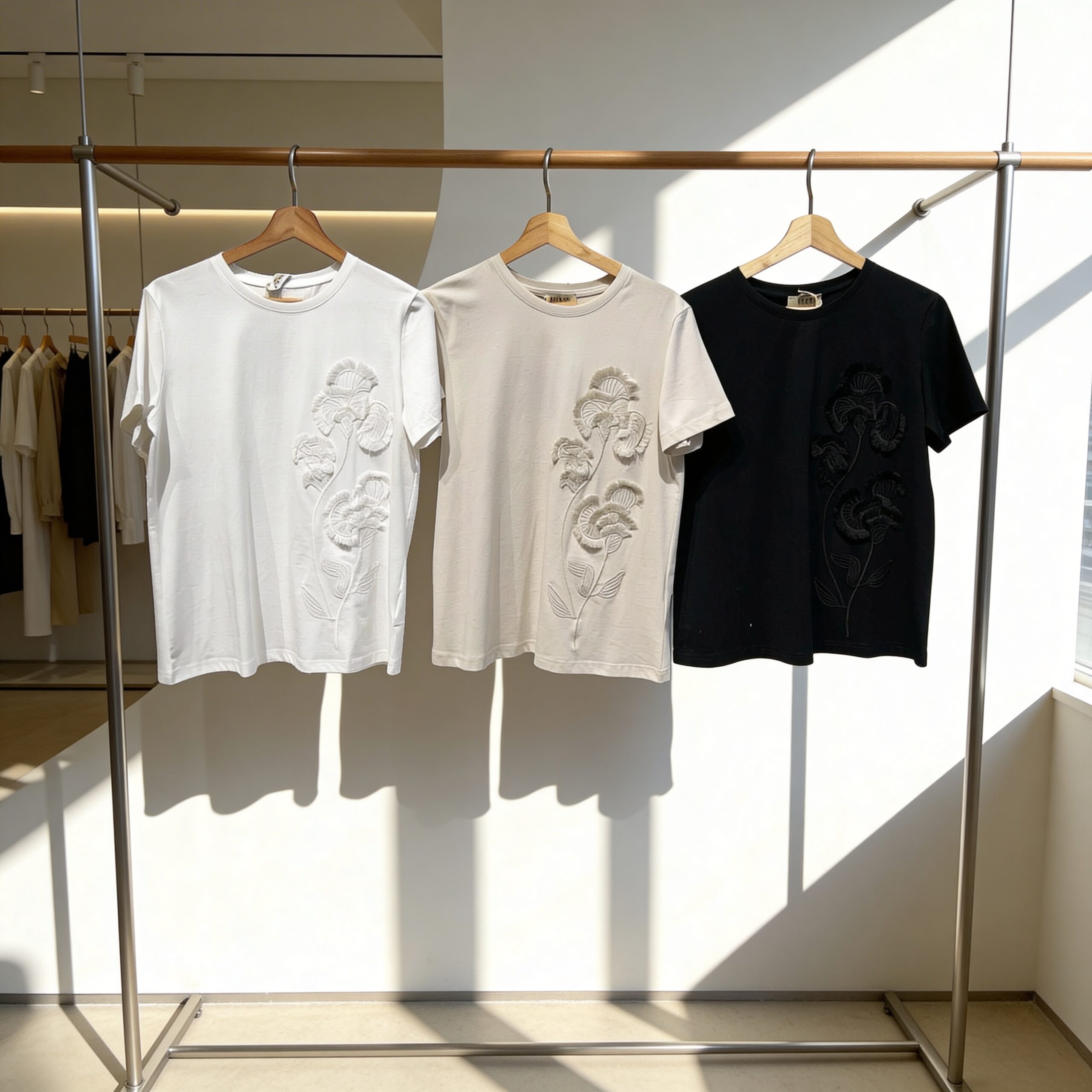 IMG_2716 Marškinėliai su gėle #PK9157 - Image 1