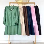 Lino/šilko sijonas #CLE01-SK1456 (limituotas) - Image 2