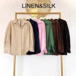 Lino/šilko marškiniai #CLE01-S1461 (limituoti)