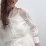 Puošni suknelė ilgomis rankovėmis #ED130