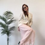 Lininis sijonas su gipiuru #ESK320 - Image 2