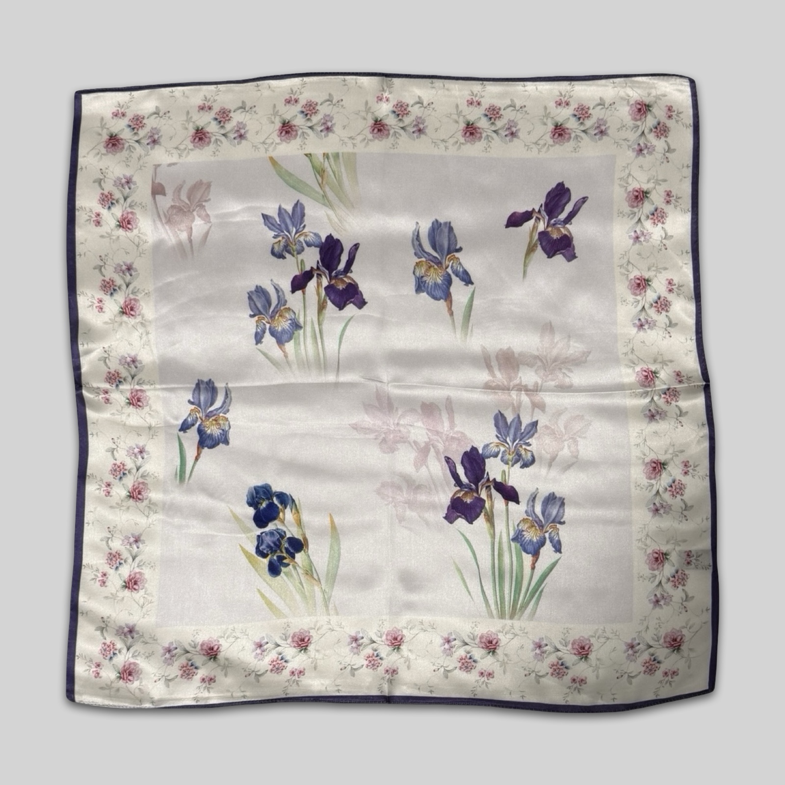 110 x 180 šilko šalikai_2 100% šilko skarelė MIRA (53x53 cm) - Image 1