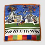 100% šilko skarelė NURA (53x53 cm)