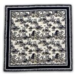 Viskozės skara FIORELLA (90X90 cm)