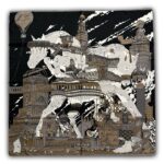 Viskozės skara MARTINA (90X90 cm)