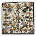 Viskozės skara GIULIA (90X90 cm)