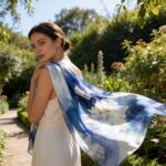 100% šilko šalikas RENEE (110x180 cm) - Image 2