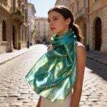 100% šilko šalikas MARGOT (110x180 cm) - Image 2