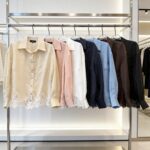 Lininiai marškiniai su gepiuriu #ES319 - Image 2