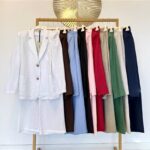 Lininės tiesaus kirpimo kelnės #CLE01-T1323 - Image 3