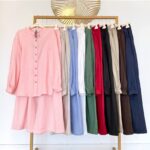 Lininės tiesaus kirpimo kelnės #CLE01-T698 - Image 2