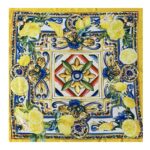 Viskozinė skara LEMONCELLO (70X70 cm)