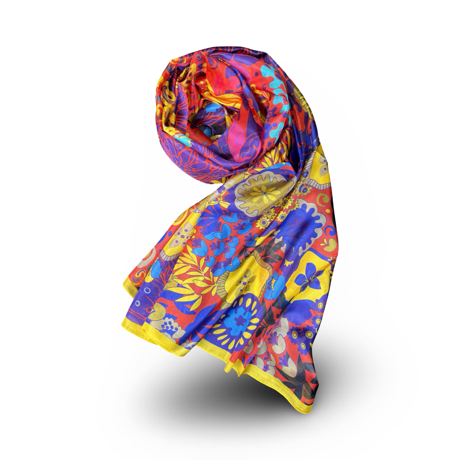 110x180 silk scarves_3 100% šilko šalikas OTRANTO (110x180 cm) - Image 1