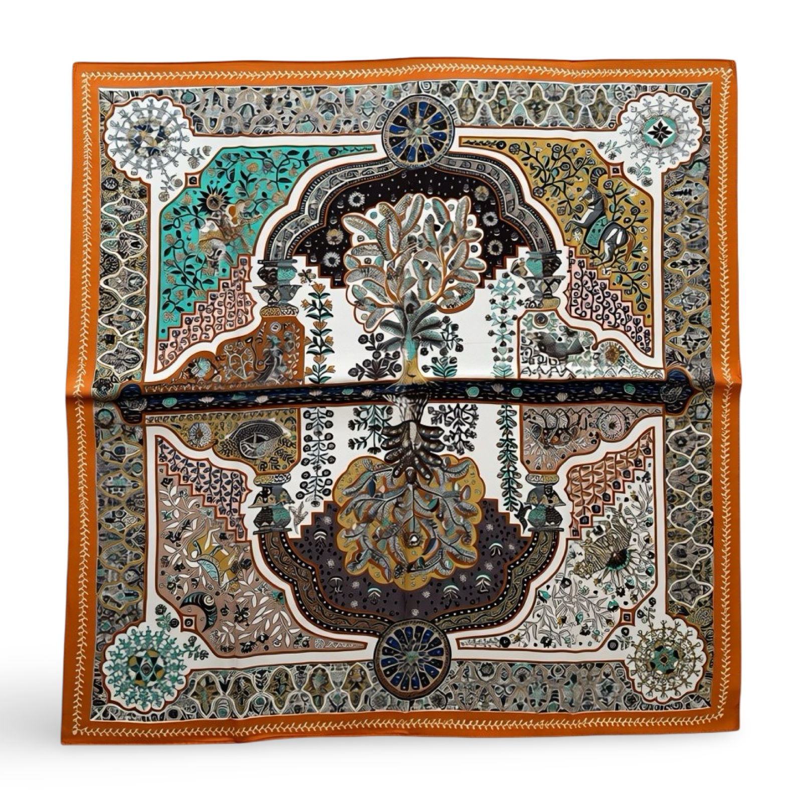 90x90 silk scarves_3 100% šilko skara ASTI (90x90 cm) - Image 1