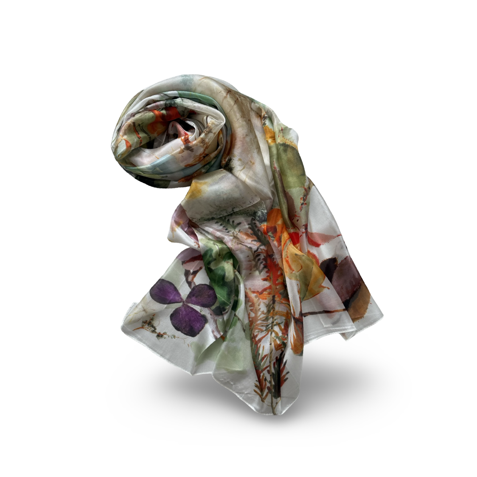 SILK SCARVES 110x180_15 100% šilko šalikas NOTTE (110x180 cm) - Image 1
