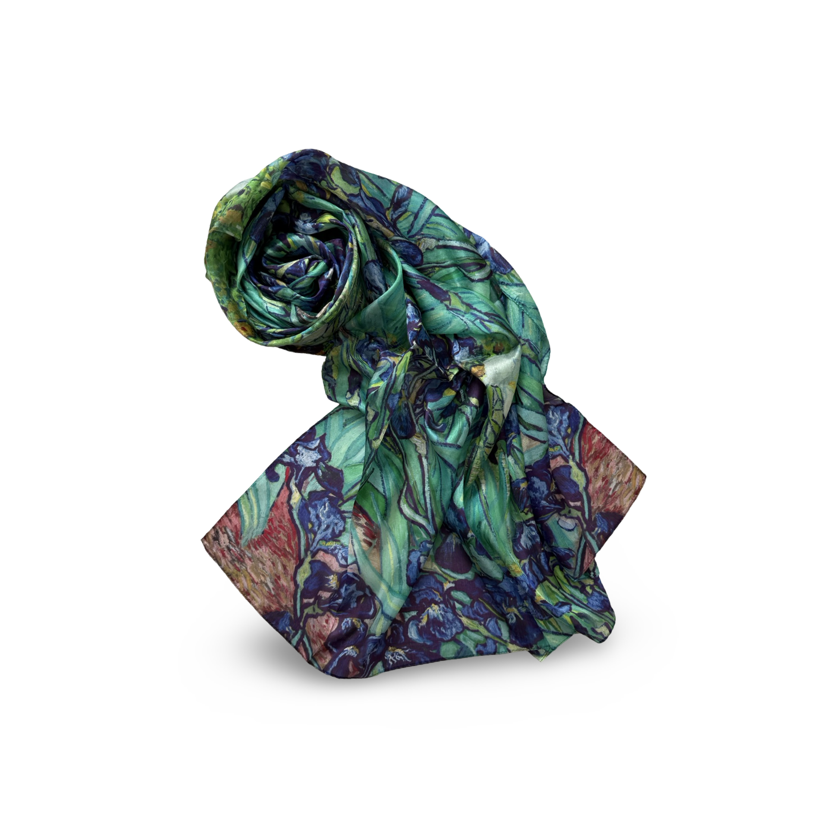 SILK SCARVES 110x180_20 100% šilko šalikas LUSSO (110x180 cm) - Image 1