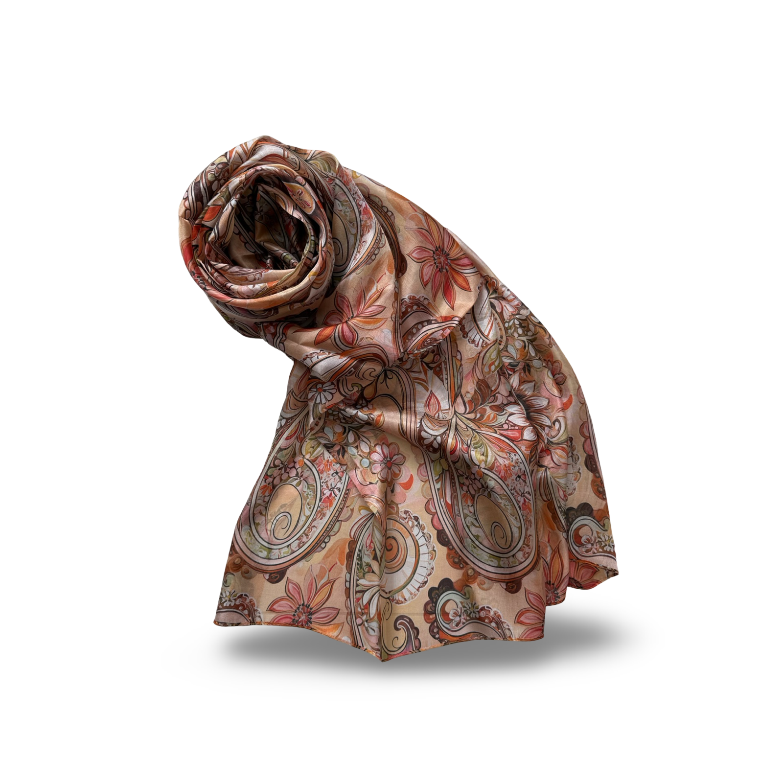 SILK SCARVES 110x180_23 100% šilko šalikas SOGNO (110x180 cm) - Image 1
