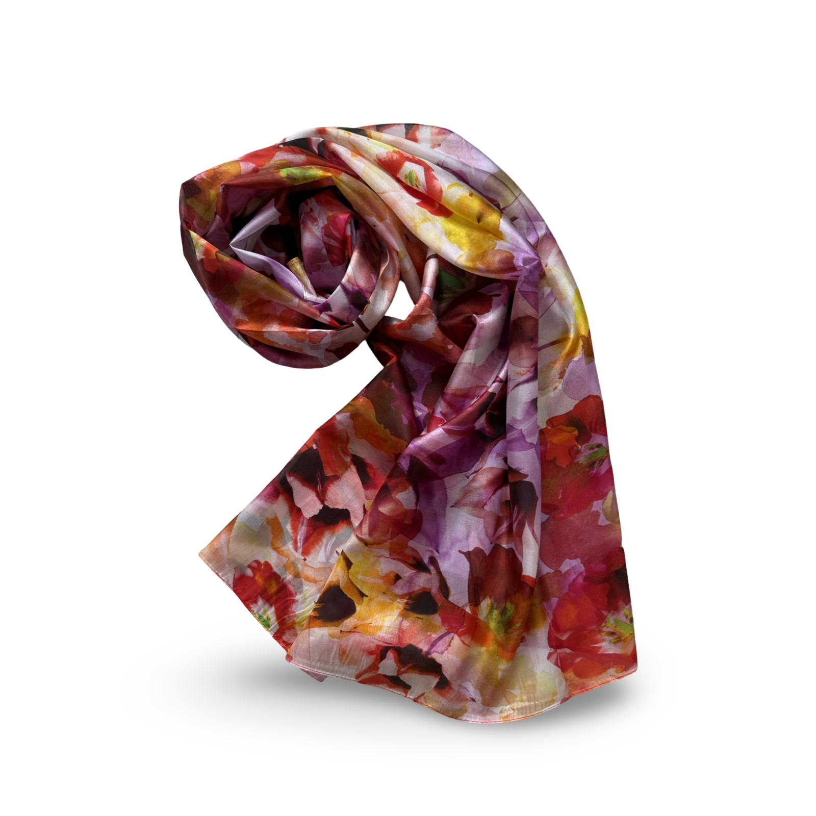 SILK SCARVES 110x180_24 100% šilko šalikas FIRENZE (110x180 cm) - Image 1