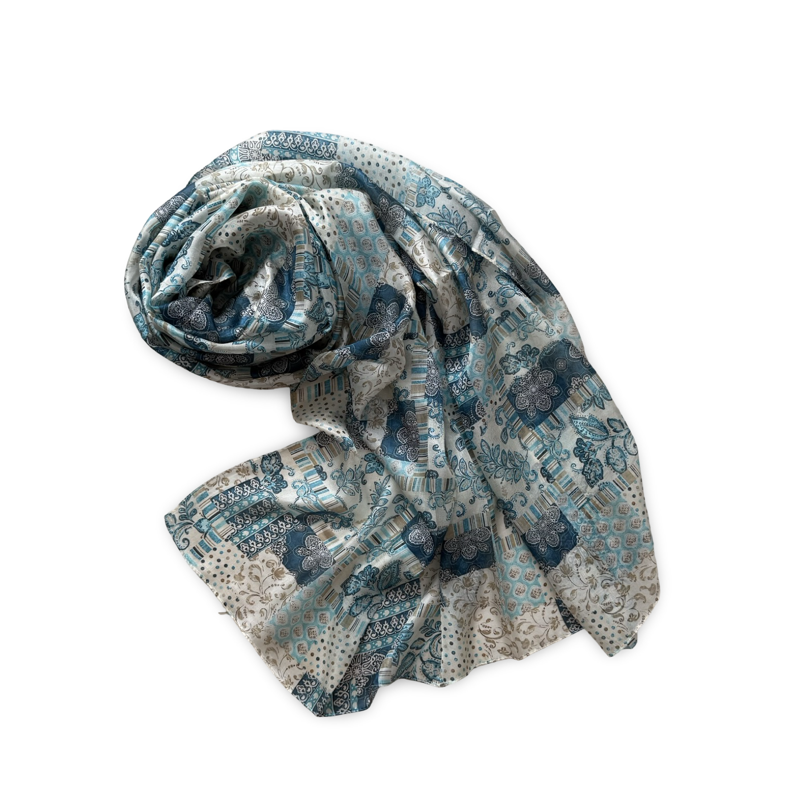 SILK SCARVES 110x180_29 100% šilko šalikas ELEGANZA (110x180 cm) - Image 1