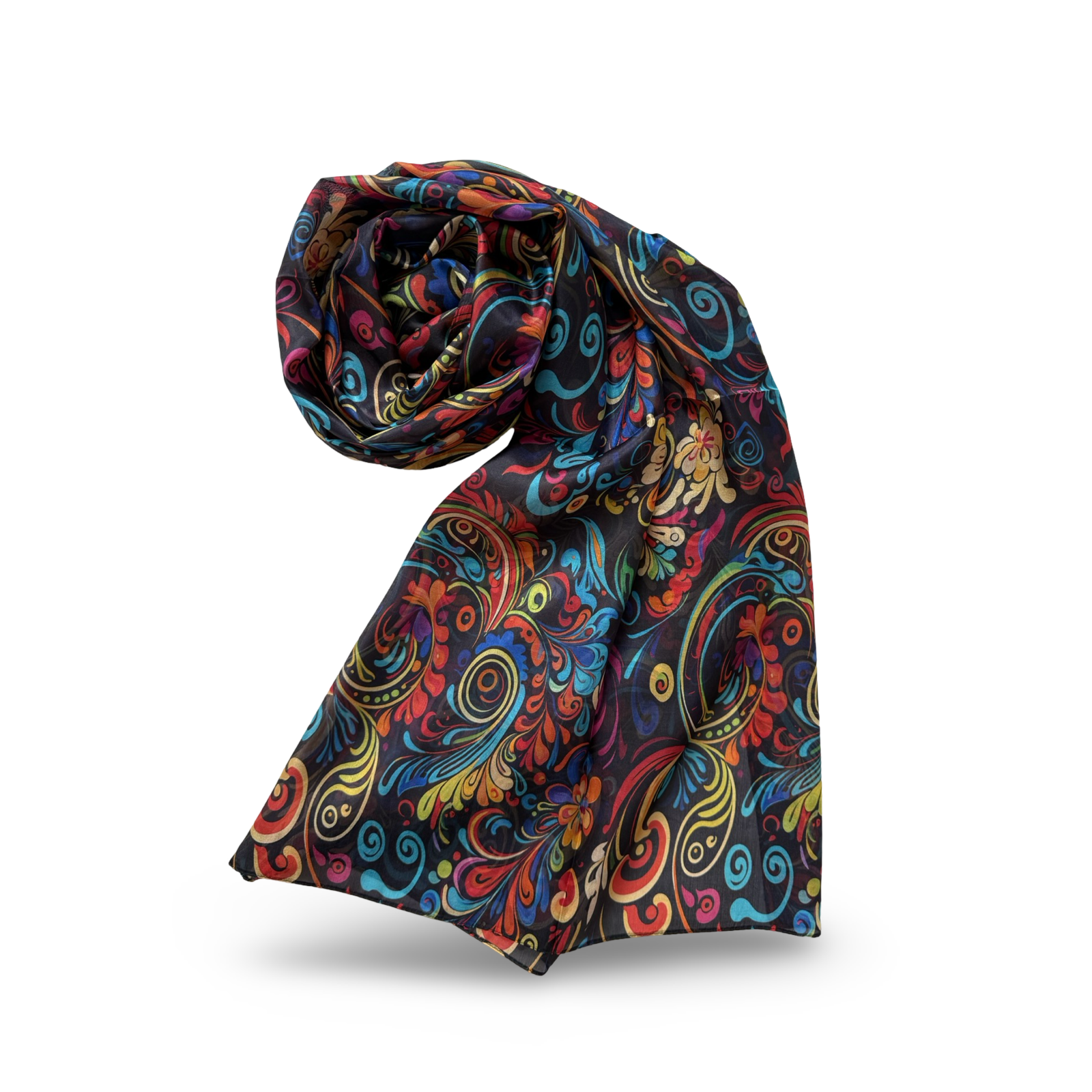 SILK SCARVES 110x180_9 100% šilko šalikas MENTA (110x180 cm) - Image 1