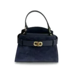 Verstos odos rankinė #86148 SUEDE – tamsiai mėlyna