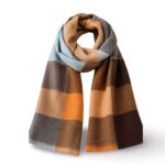 Languotas vilnos ir viskozės šalikas – D601 - Image 5