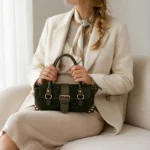 Itališka verstos odos rankinė #86131 SUEDE