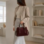 Itališka verstos odos rankinė #86133 SUEDE