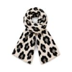 Leopardo rašto vilnos ir viskozės šalikas – J719 - Image 3